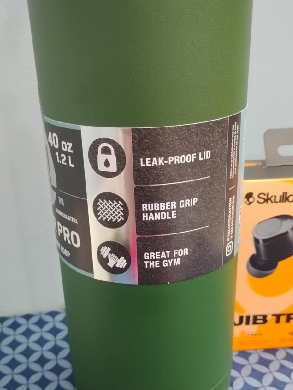 Ranger Pro 40 oz Olive Green Stainless Steel Water Bottle - Picture 5 of 7